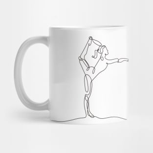 One Line Drawing Yoga Mug